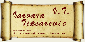 Varvara Tipsarević vizit kartica